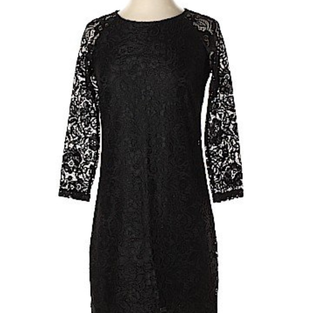 Laundry by Shelli Segal LBD black cocktail dress size 0